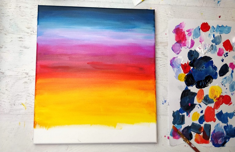 Blending Beauty: Elevating Your Acrylic Art with Masterful Color Transitions